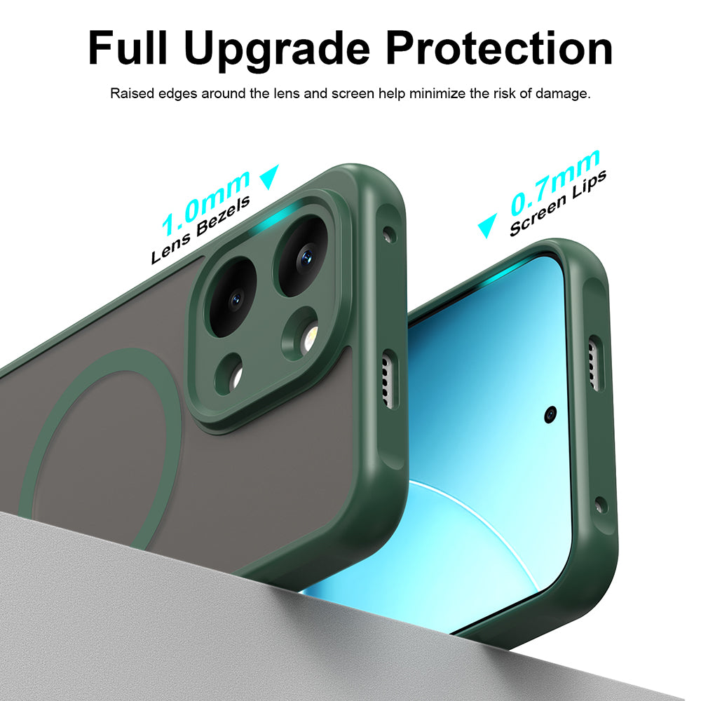 MagSafe-deksel for Xiaomi Poco X8 Pro Max, Techsuit, HaloFrost II, Grønn