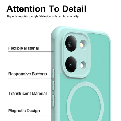 MagSafe-deksel for Xiaomi Poco X8 Pro Max, Techsuit, HaloFrost II, Lys grønn