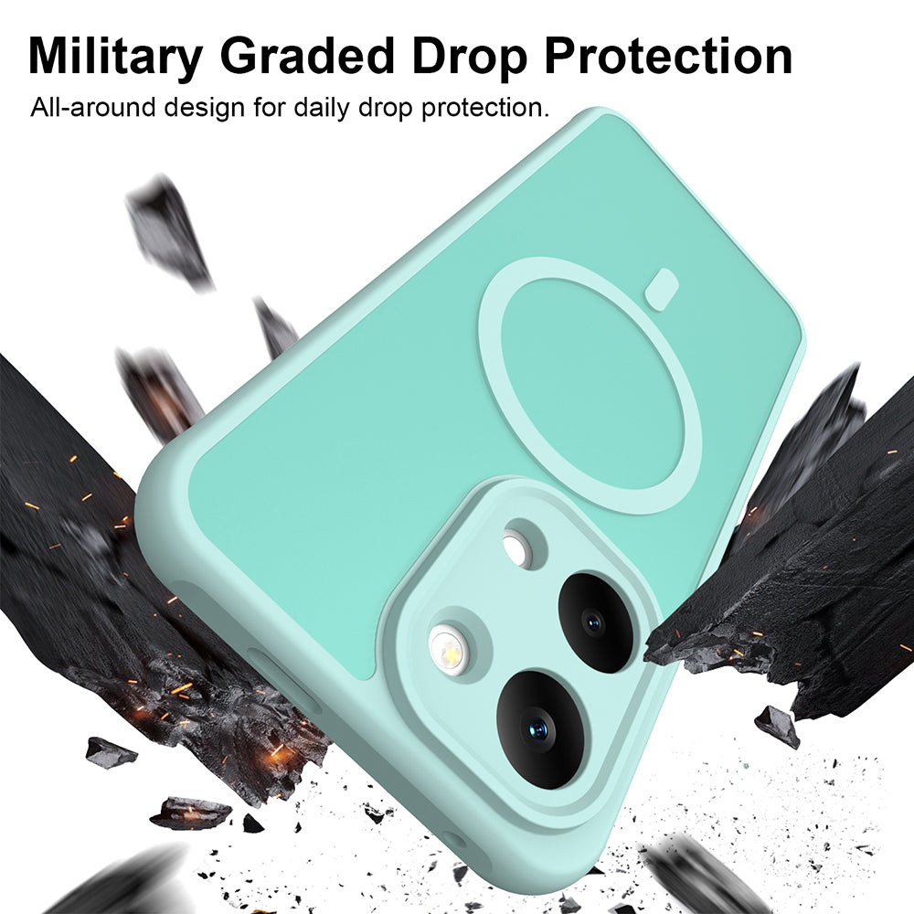 MagSafe-deksel for Xiaomi Poco X8 Pro Max, Techsuit, HaloFrost II, Lys grønn