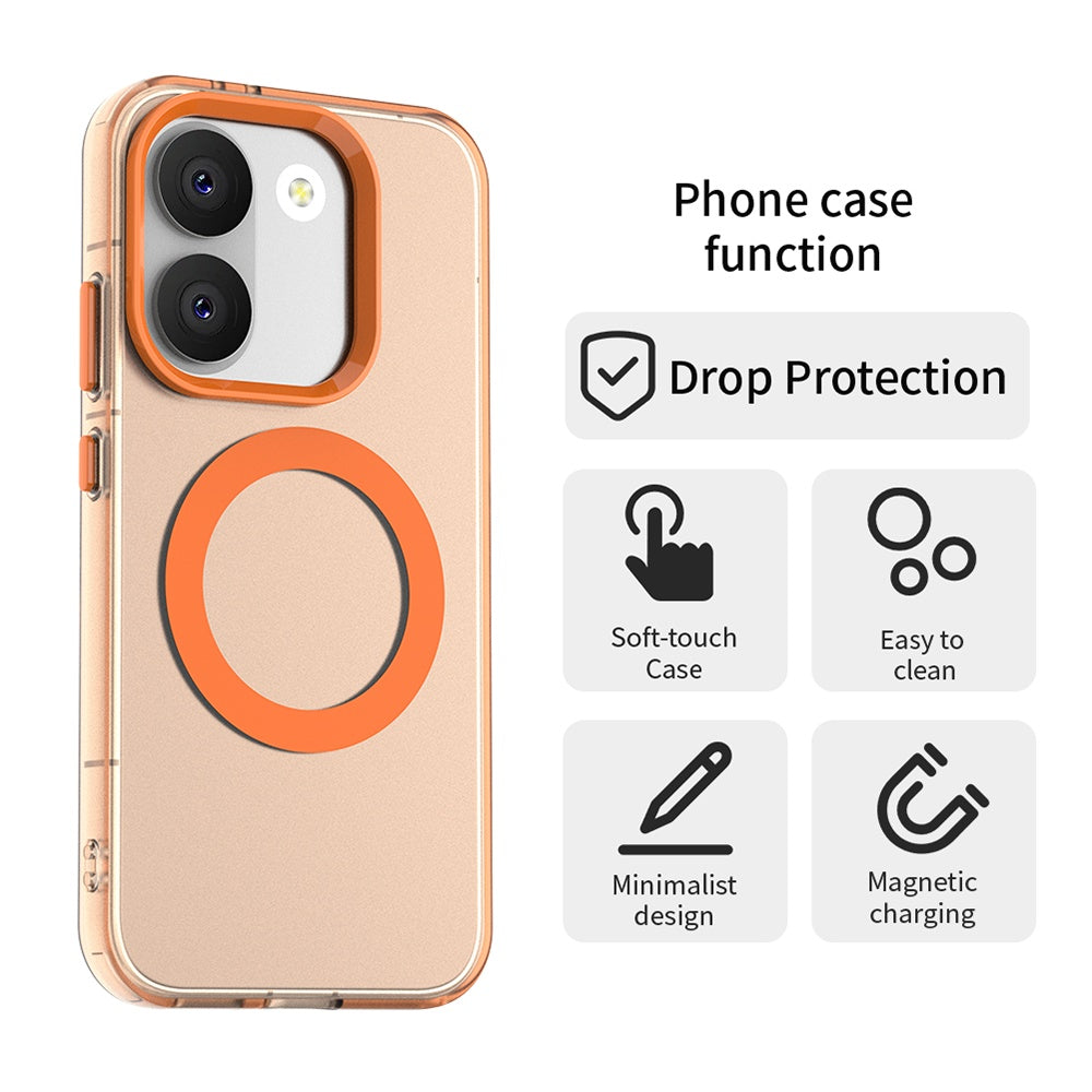 MagSafe-deksel for Xiaomi Poco X8 Pro, Techsuit, CandyCase, Oransje