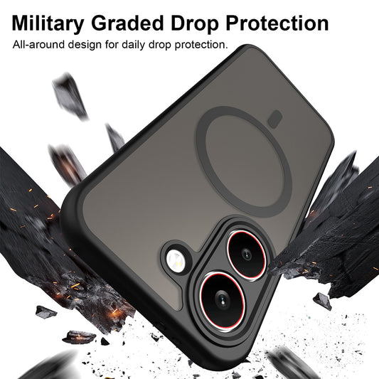 MagSafe-deksel for Xiaomi Poco X8 Pro, Techsuit, HaloFrost II, Svart