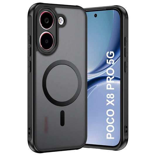 MagSafe-deksel for Xiaomi Poco X8 Pro, Techsuit, PureFrost, Satinert svart
