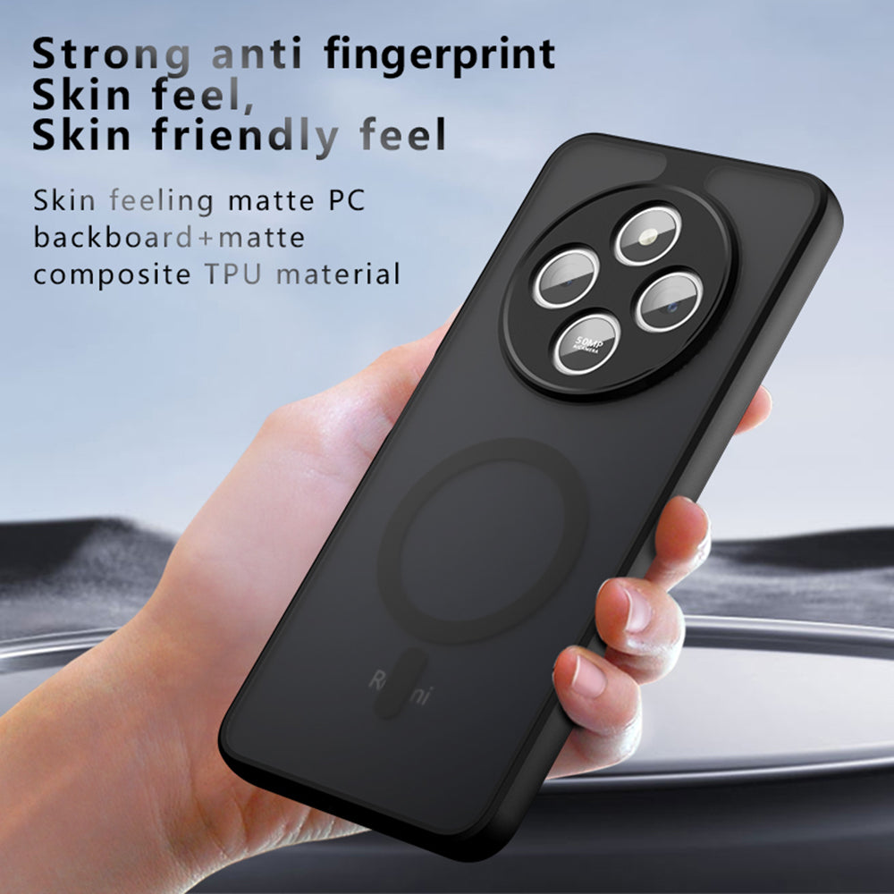 MagSafe-deksel for Xiaomi Redmi 14C, Techsuit, PureFrost, svart