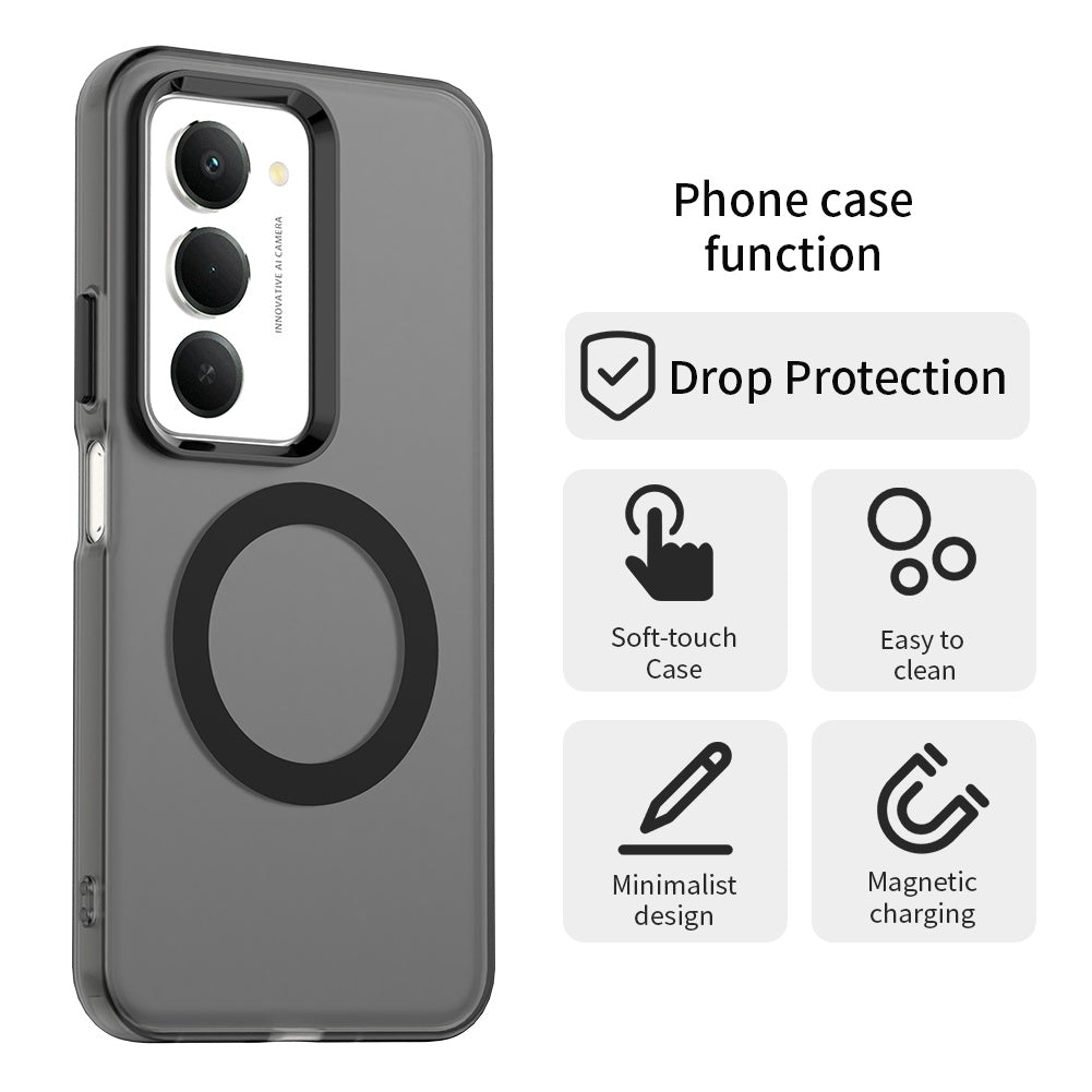 MagSafe-deksel for Xiaomi Redmi 15 5G / 15 4G, Techsuit, CandyCase, Svart