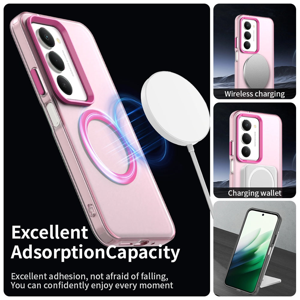 MagSafe-deksel for Xiaomi Redmi 15 5G / 15 4G, Techsuit, CandyCase, Rosa
