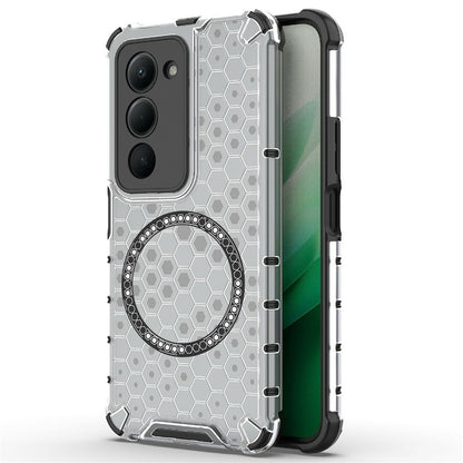 MagSafe-deksel for Xiaomi Redmi 15 5G / 15 4G, Techsuit, HoneyComb Shield, Hvit