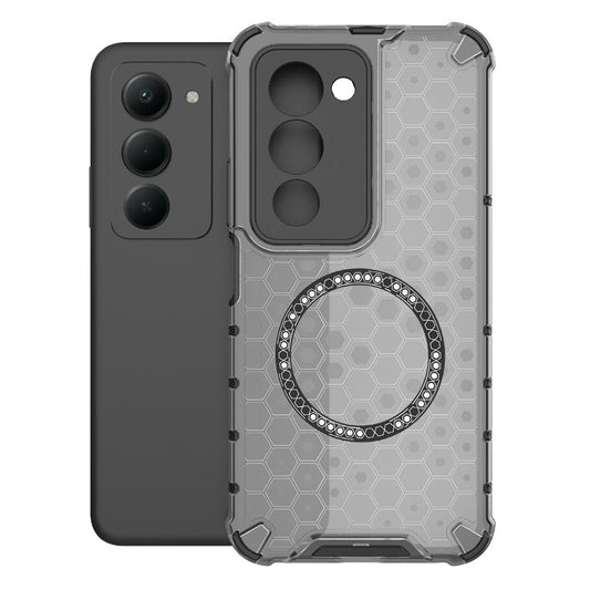 MagSafe-deksel for Xiaomi Redmi 15 5G / 15 4G, Techsuit, HoneyComb Shield, Svart