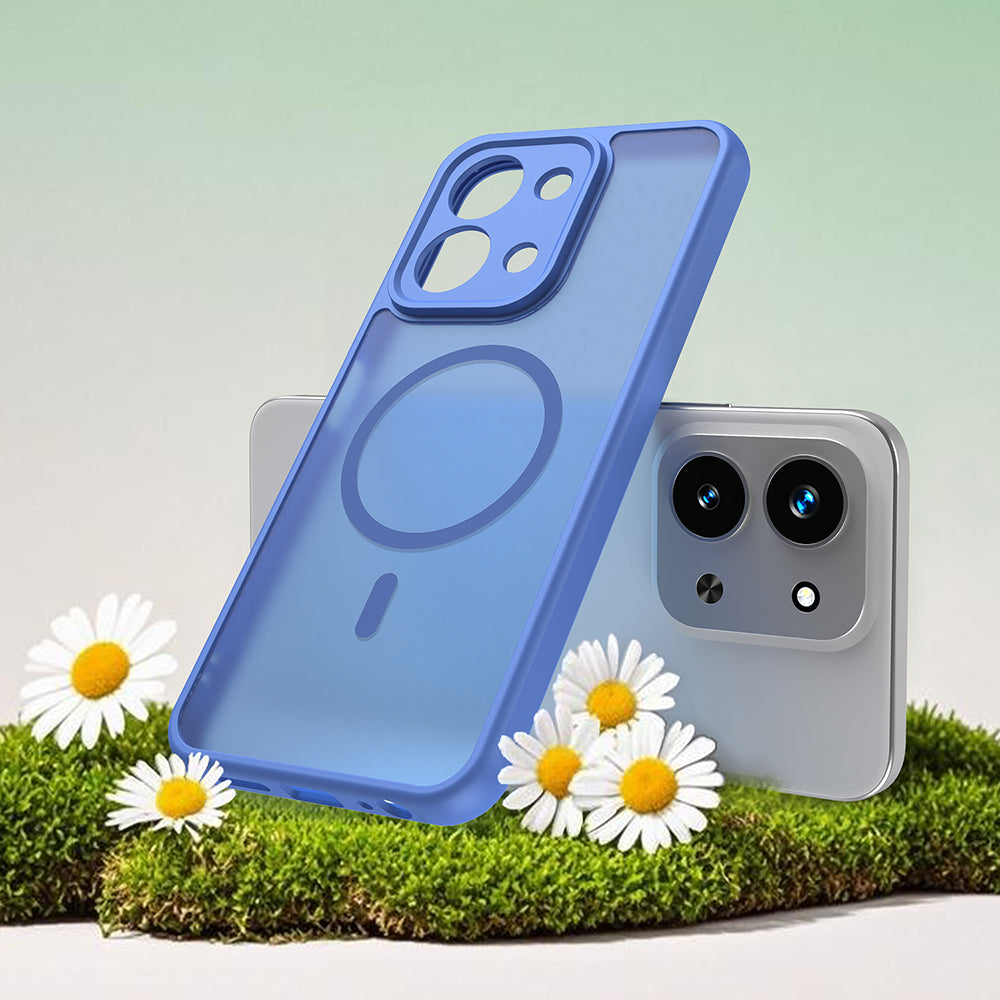 MagSafe-deksel for Xiaomi Redmi 15C 5G / 15C 4G, Techsuit, HaloFrost II, Blå