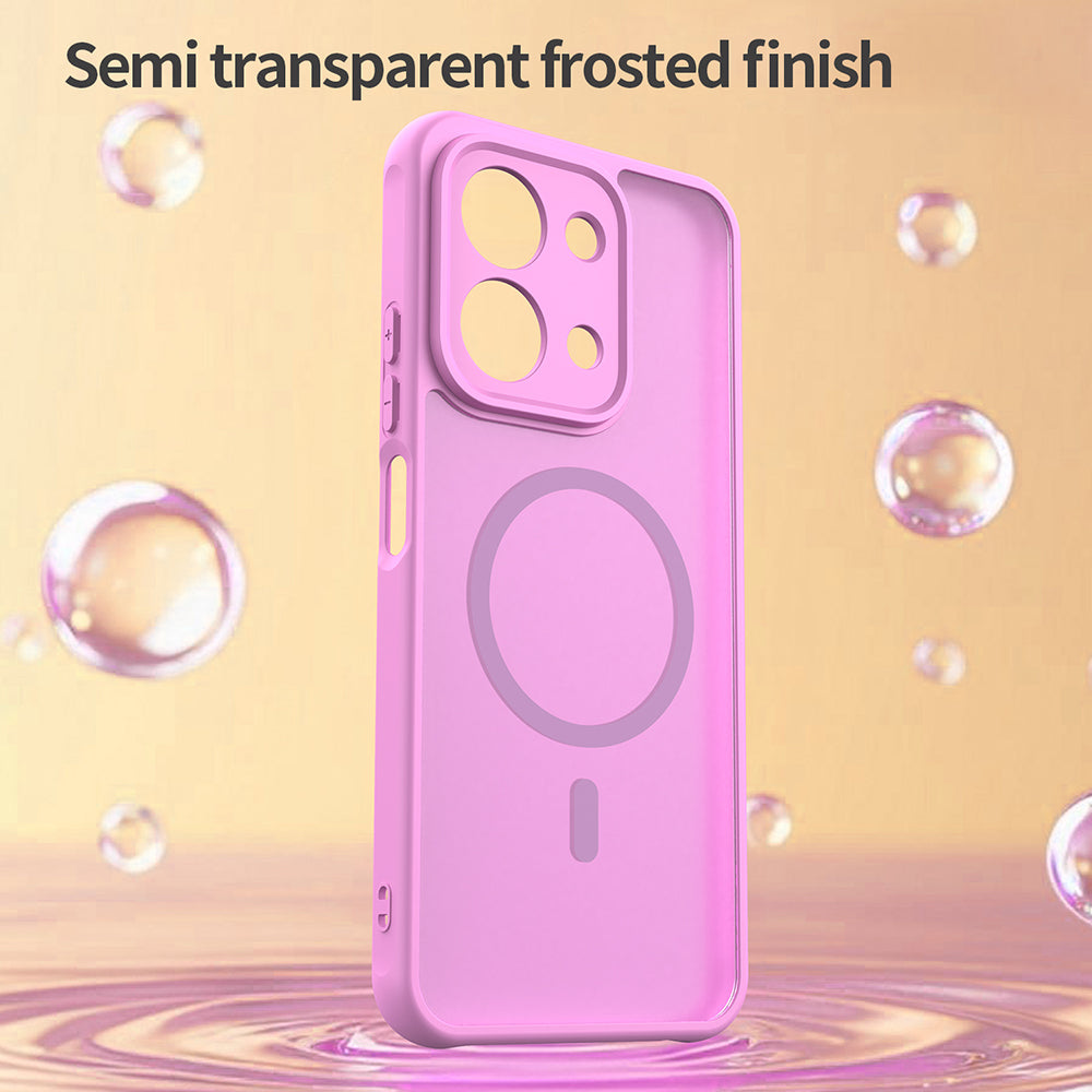 MagSafe-deksel for Xiaomi Redmi 15C 5G / 15C 4G, Techsuit, HaloFrost II, Rosa