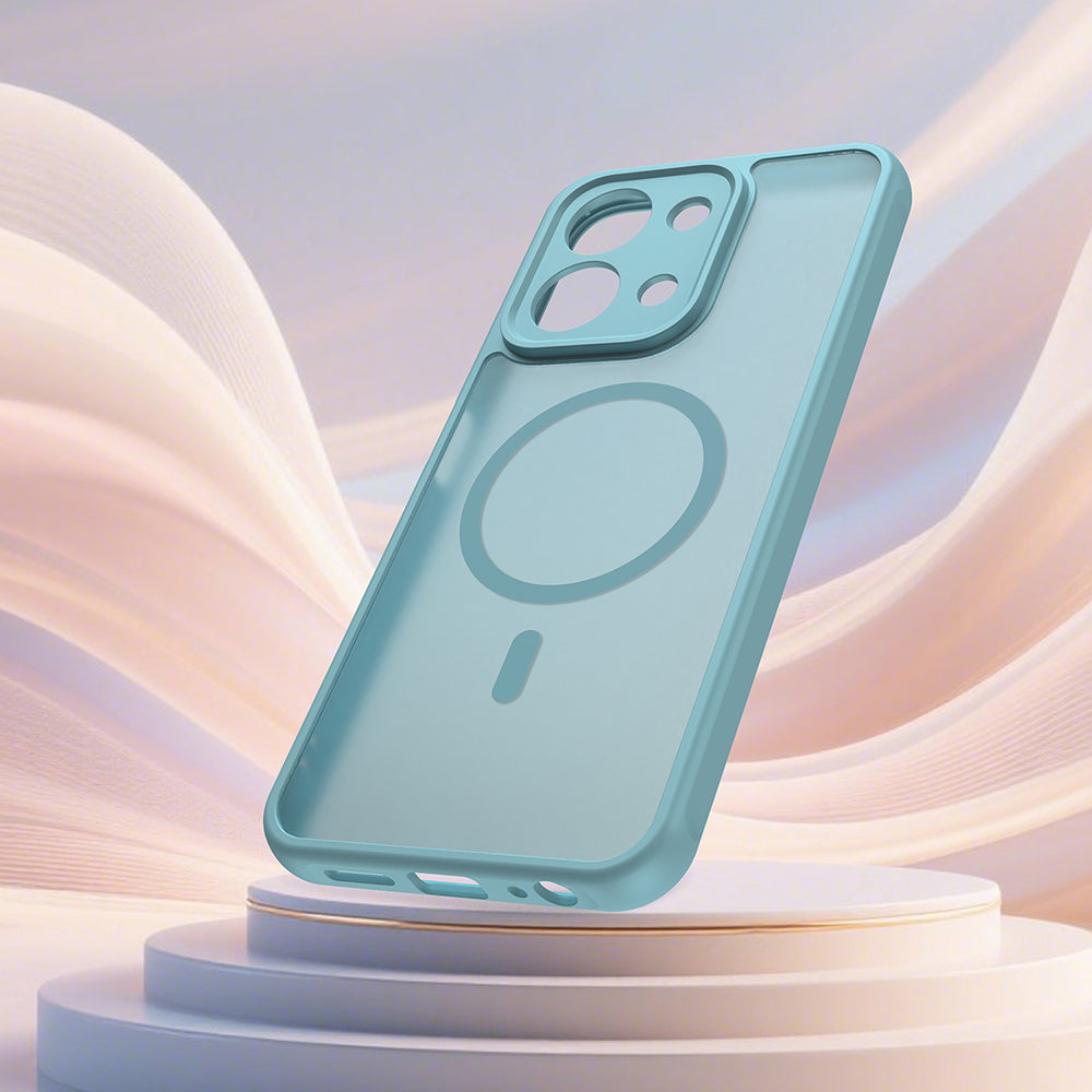 MagSafe-deksel for Xiaomi Redmi 15C 5G / 15C 4G, Techsuit, HaloFrost II, Lys Grønn