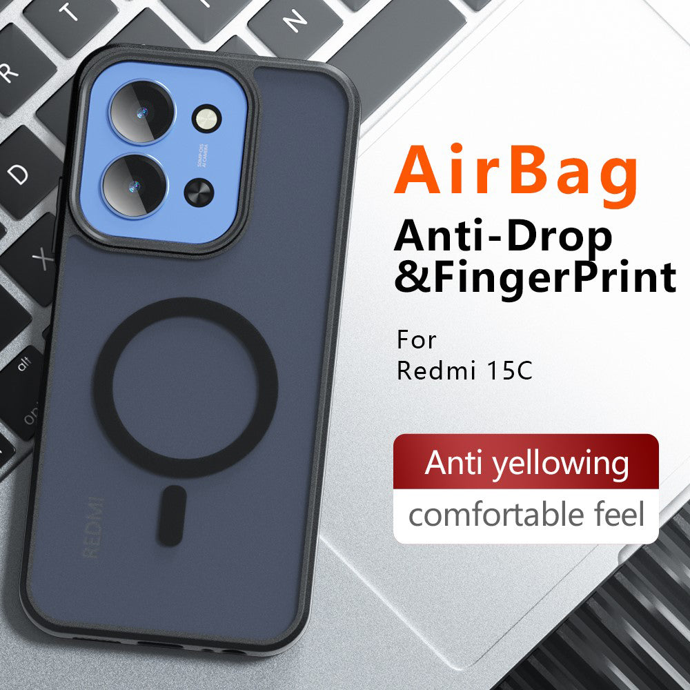 MagSafe-deksel for Xiaomi Redmi 15C 5G / 15C 4G, Techsuit, PureFrost, Satin Sort