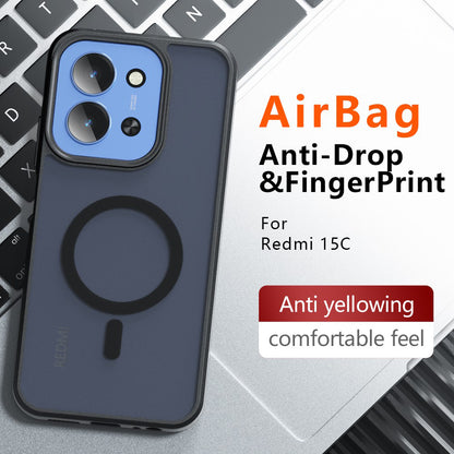 MagSafe-deksel for Xiaomi Redmi 15C 5G / 15C 4G, Techsuit, PureFrost, Satin Sort