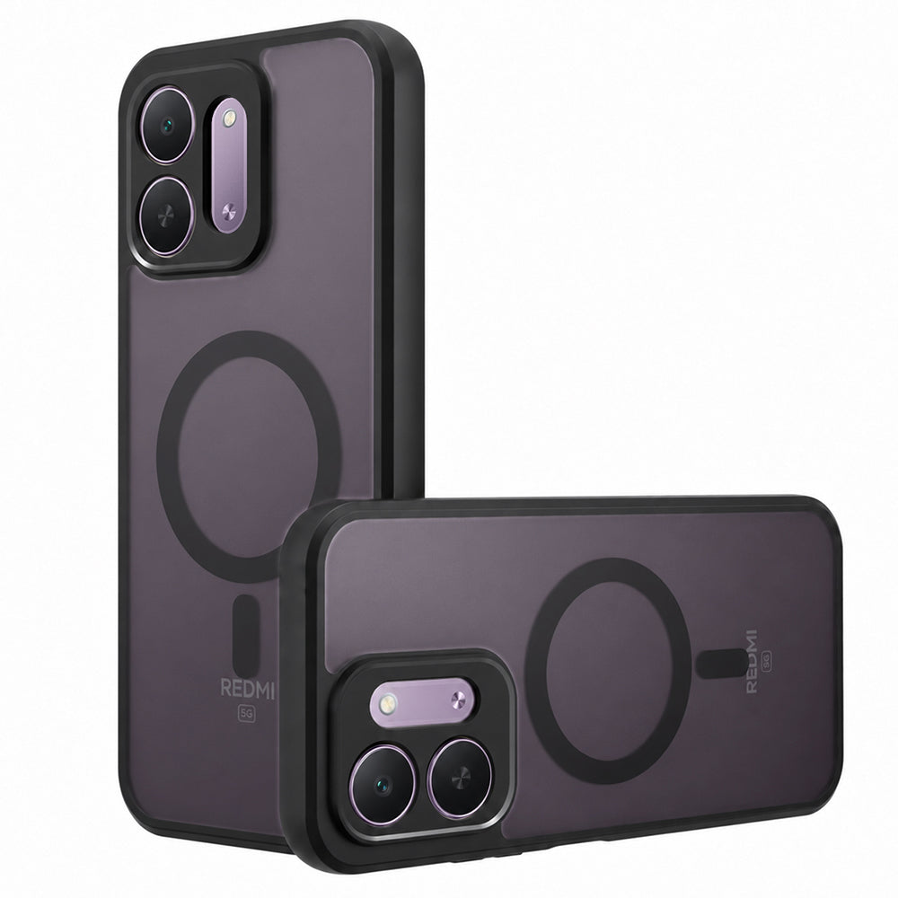 MagSafe-deksel til Xiaomi Redmi 17C 5G, Techsuit, PureFrost, satengsvart