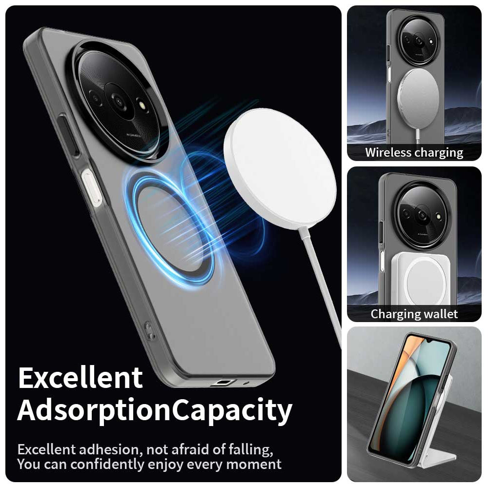 MagSafe-deksel for Xiaomi Redmi A3x / A3, Techsuit, CandyCase, Svart