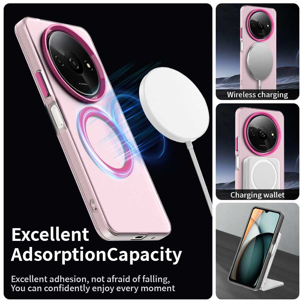 MagSafe-deksel for Xiaomi Redmi A3x / A3, Techsuit, CandyCase, Rosa