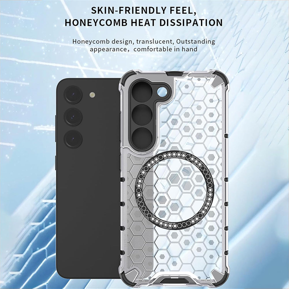 MagSafe-deksel for Xiaomi Redmi A3x / A3, Techsuit, HoneyComb Shield, Svart