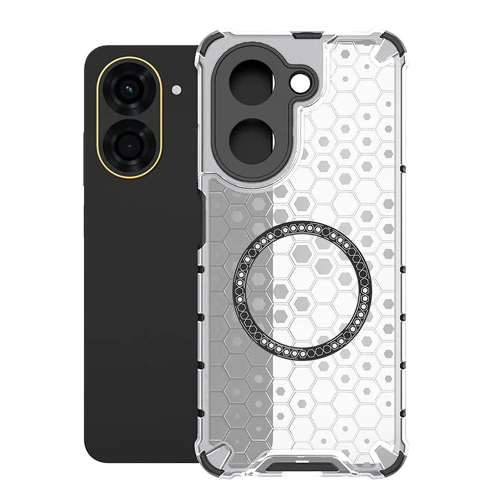 MagSafe-deksel for Xiaomi Redmi A5 4G (Regional), Techsuit, HoneyComb Shield, Hvit