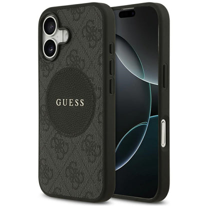 MagSafe deksel for Apple iPhone 17, Guess, 4G Circle Classic Logo, Svart