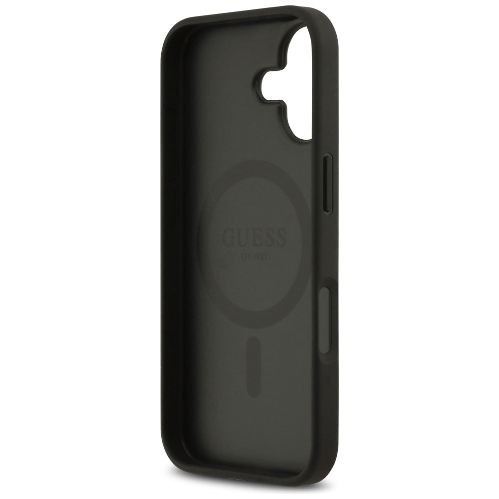 MagSafe deksel for Apple iPhone 17, Guess, 4G Circle Classic Logo, Svart