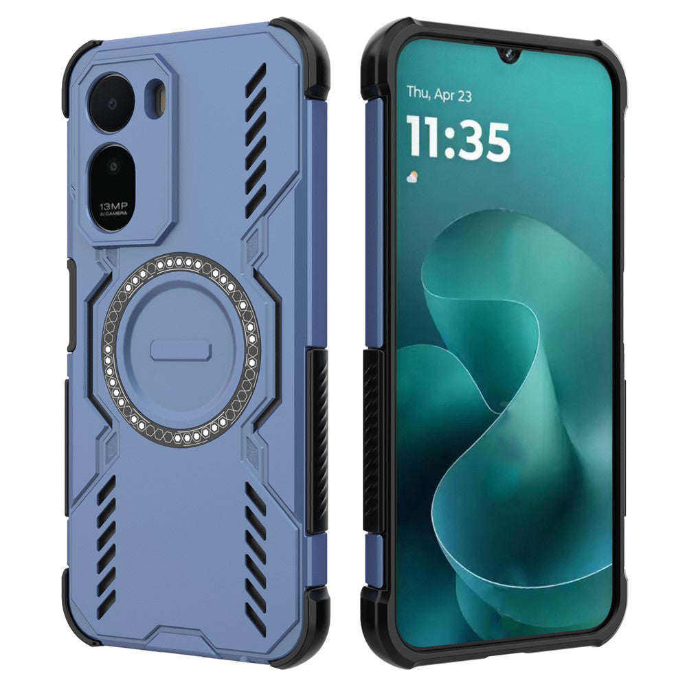 MagSafe-deksel for Xiaomi Redmi A7 Pro 4G, Techsuit, ArmorMag, Blå
