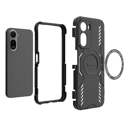 MagSafe-deksel for Xiaomi Redmi A7 Pro 4G, Techsuit, ArmorMag, svart