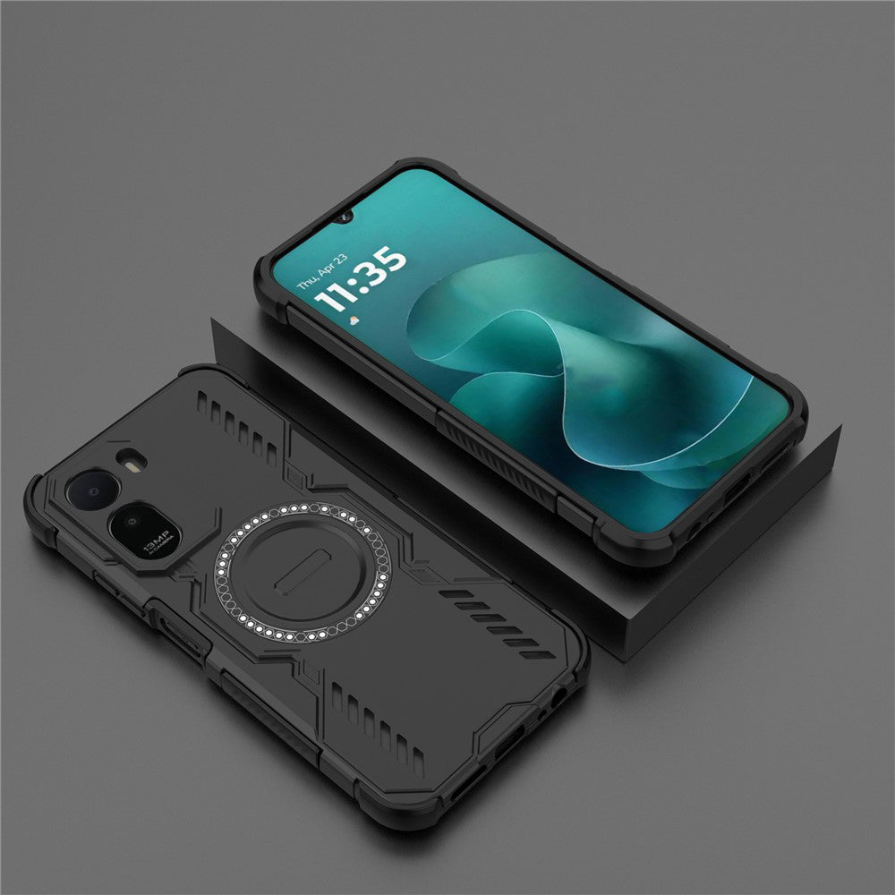 MagSafe-deksel for Xiaomi Redmi A7 Pro 4G, Techsuit, ArmorMag, svart