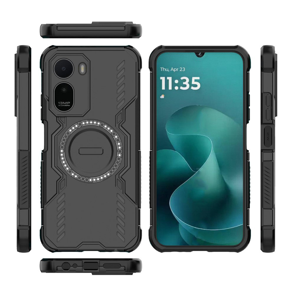 MagSafe-deksel for Xiaomi Redmi A7 Pro 4G, Techsuit, ArmorMag, svart