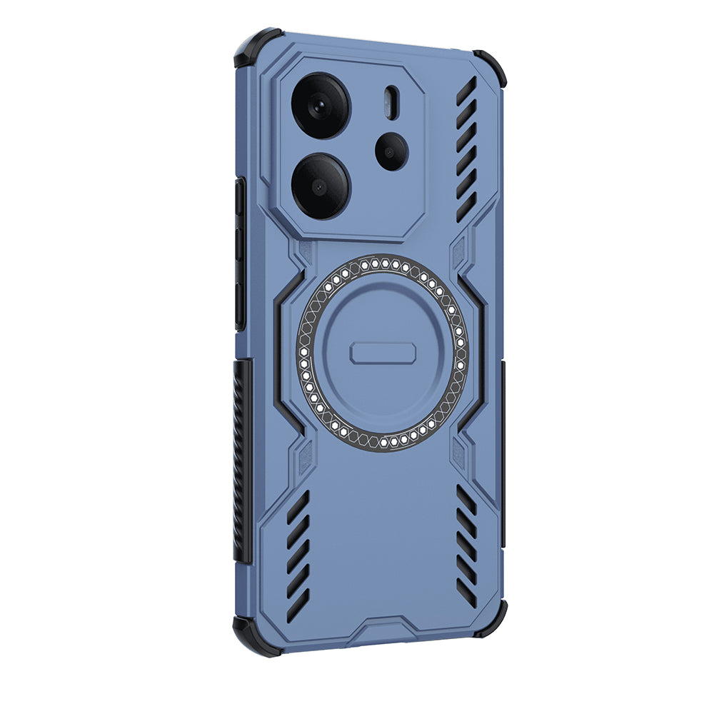 MagSafe-deksel for Xiaomi Redmi Note 14 4G (Regional), Techsuit, ArmorMag, Blå