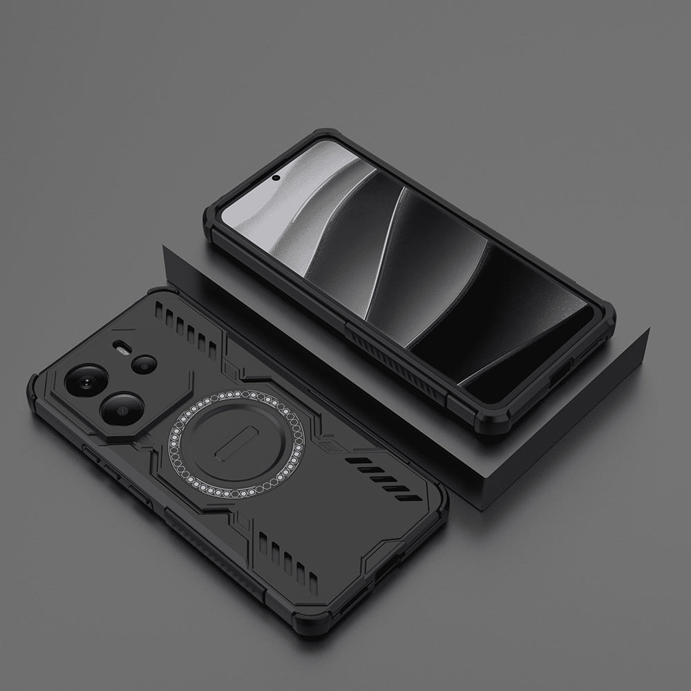 MagSafe-deksel for Xiaomi Redmi Note 14 4G (Regional), Techsuit, ArmorMag, Svart