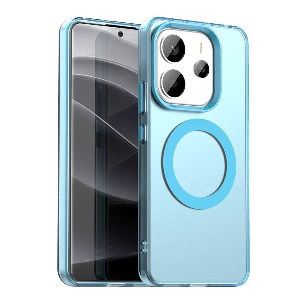 MagSafe-deksel for Xiaomi Redmi Note 14 4G (Regional), Techsuit, CandyCase, Blå