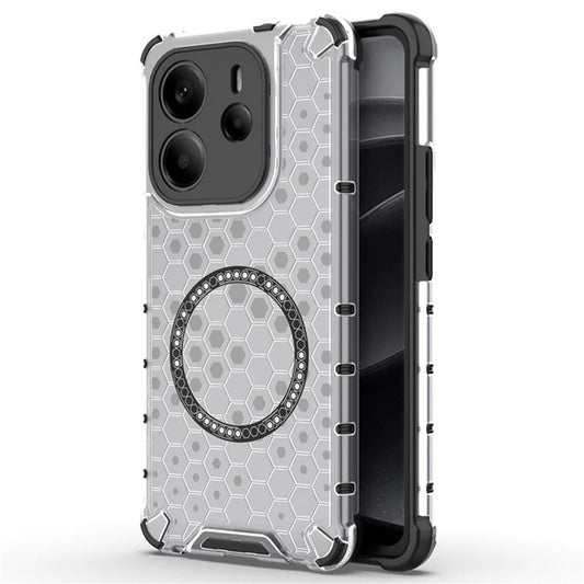 MagSafe-deksel for Xiaomi Redmi Note 14 4G (Regional), Techsuit, HoneyComb Shield, Hvit