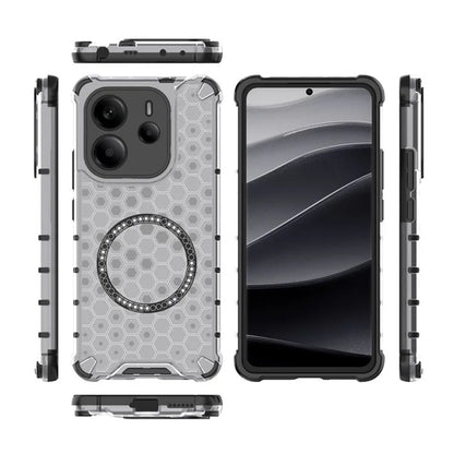 MagSafe-deksel for Xiaomi Redmi Note 14 4G (Regional), Techsuit, HoneyComb Shield, Hvit