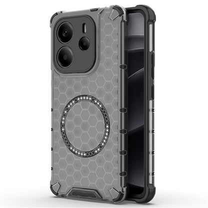 MagSafe-deksel for Xiaomi Redmi Note 14 4G (Regional), Techsuit, HoneyComb Shield, Svart