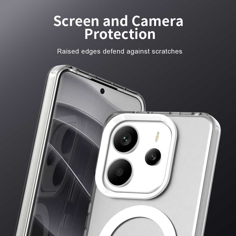 MagSafe-deksel for Xiaomi Redmi Note 14 4G (Standard), Techsuit, CandyCase, Hvit