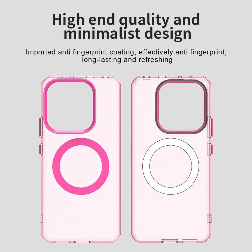 MagSafe-deksel for Xiaomi Redmi Note 14 4G (Standard), Techsuit, CandyCase, Rosa