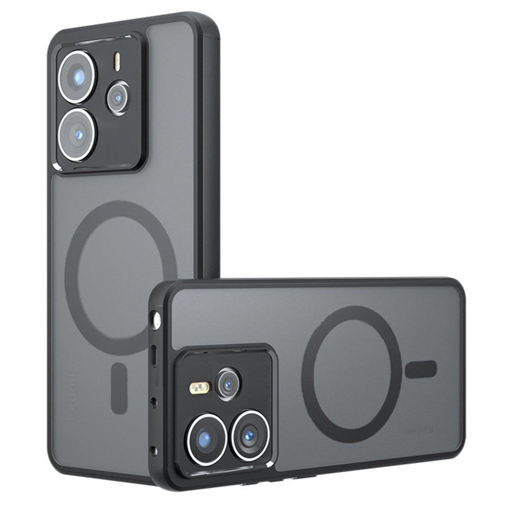 MagSafe-deksel for Xiaomi Redmi Note 14 4G (Standard), Techsuit, PureFrost, Svart
