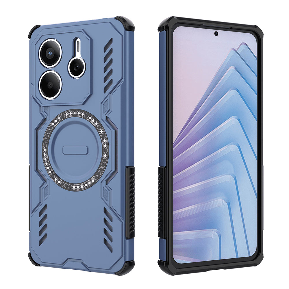 MagSafe-deksel for Xiaomi Redmi Note 14 5G, Techsuit, ArmorMag, Blå