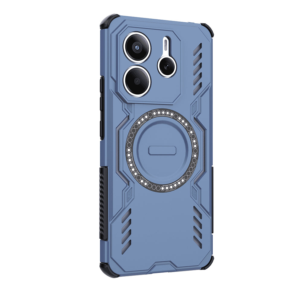 MagSafe-deksel for Xiaomi Redmi Note 14 5G, Techsuit, ArmorMag, Blå