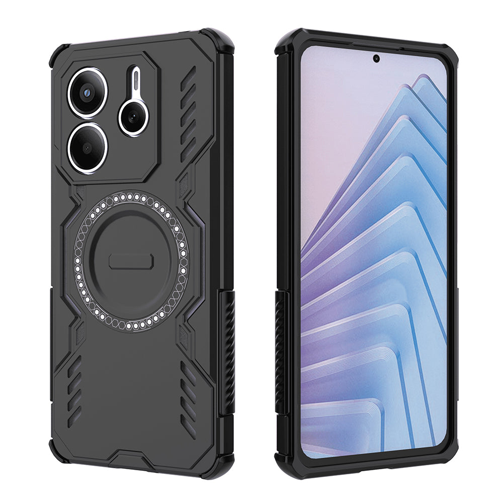 MagSafe-deksel for Xiaomi Redmi Note 14 5G, Techsuit, ArmorMag, svart