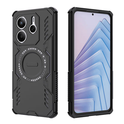 MagSafe-deksel for Xiaomi Redmi Note 14 5G, Techsuit, ArmorMag, svart