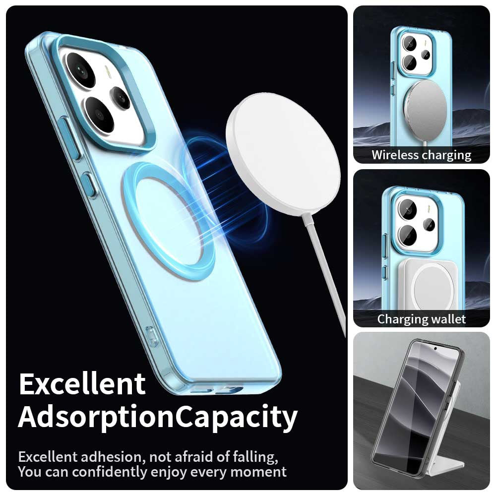 MagSafe-deksel for Xiaomi Redmi Note 14 5G, Techsuit, CandyCase, Blå