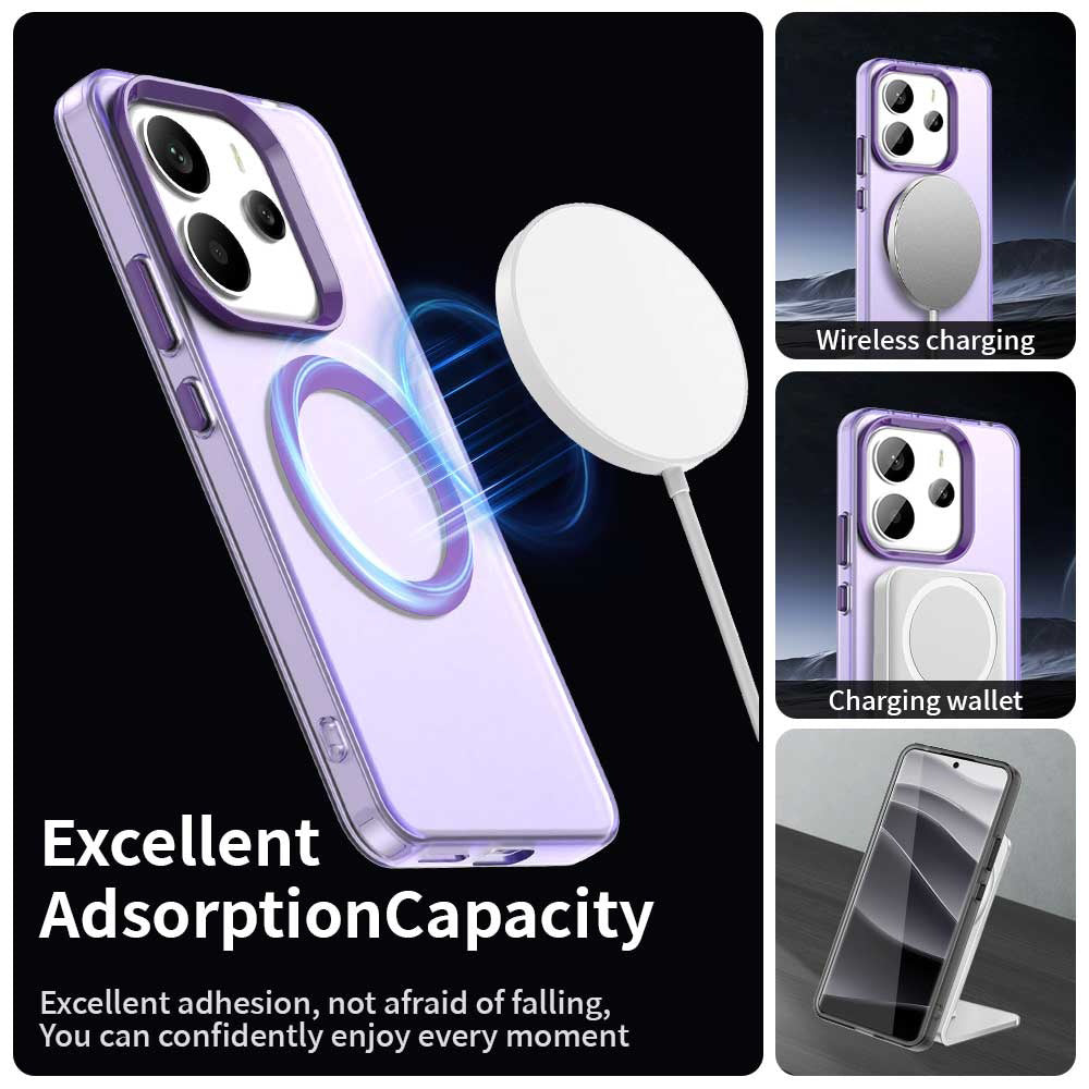MagSafe-deksel for Xiaomi Redmi Note 14 5G, Techsuit, CandyCase, Lilla