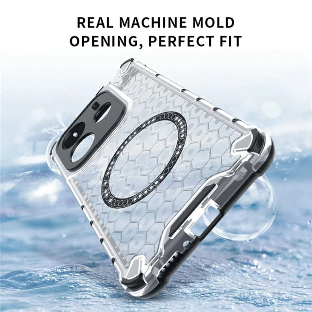 MagSafe-deksel for Xiaomi Redmi Note 14 5G, Techsuit, HoneyComb Shield, Hvit