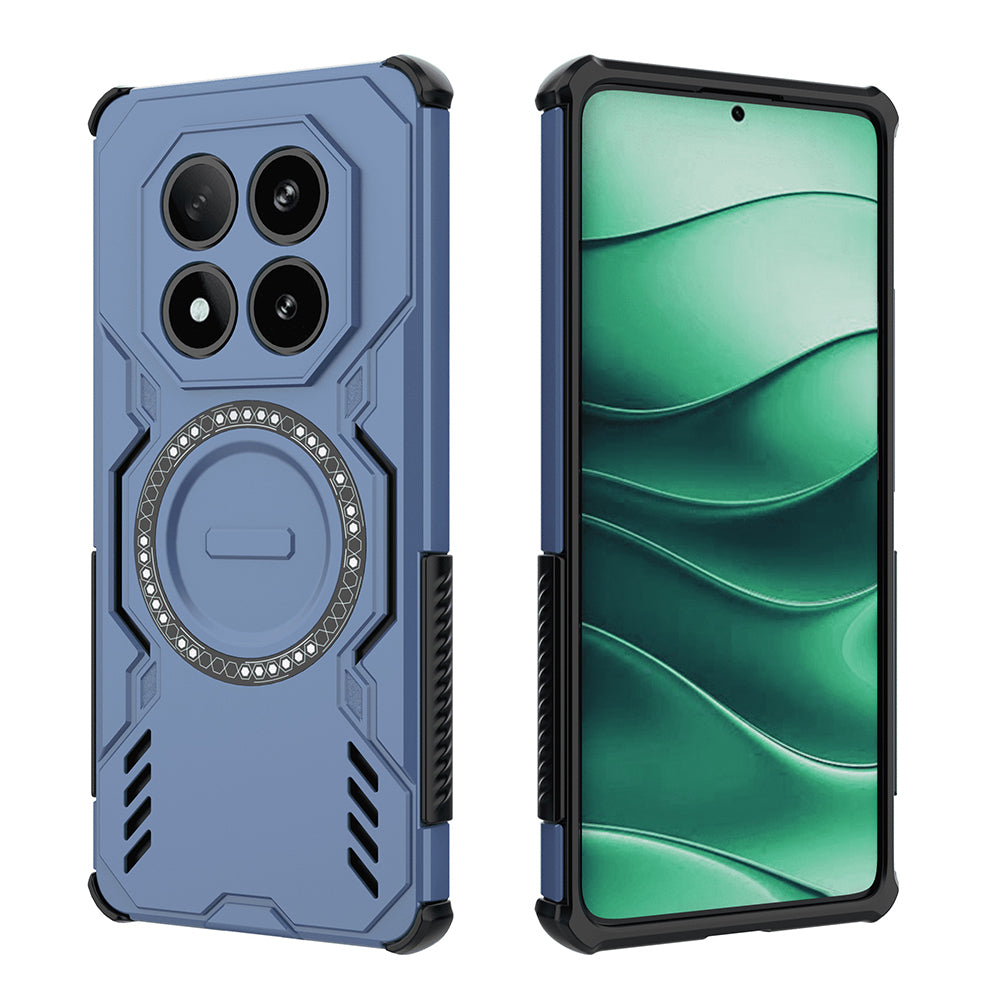MagSafe-deksel for Xiaomi Redmi Note 14 Pro 4G, Techsuit, ArmorMag, Blå