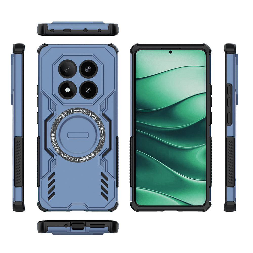 MagSafe-deksel for Xiaomi Redmi Note 14 Pro 4G, Techsuit, ArmorMag, Blå