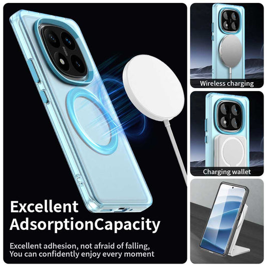 MagSafe-deksel for Xiaomi Redmi Note 14 Pro 4G, Techsuit, CandyCase, Blå