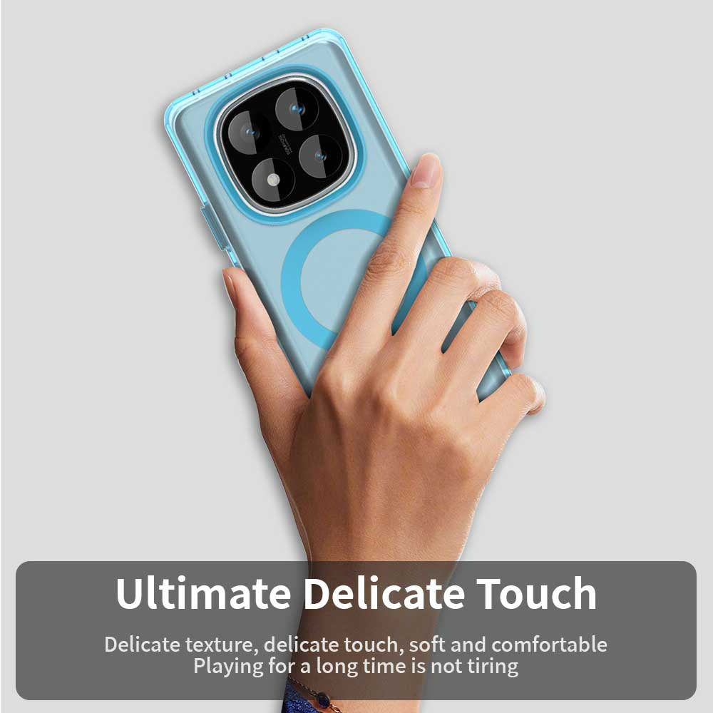 MagSafe-deksel for Xiaomi Redmi Note 14 Pro 4G, Techsuit, CandyCase, Blå