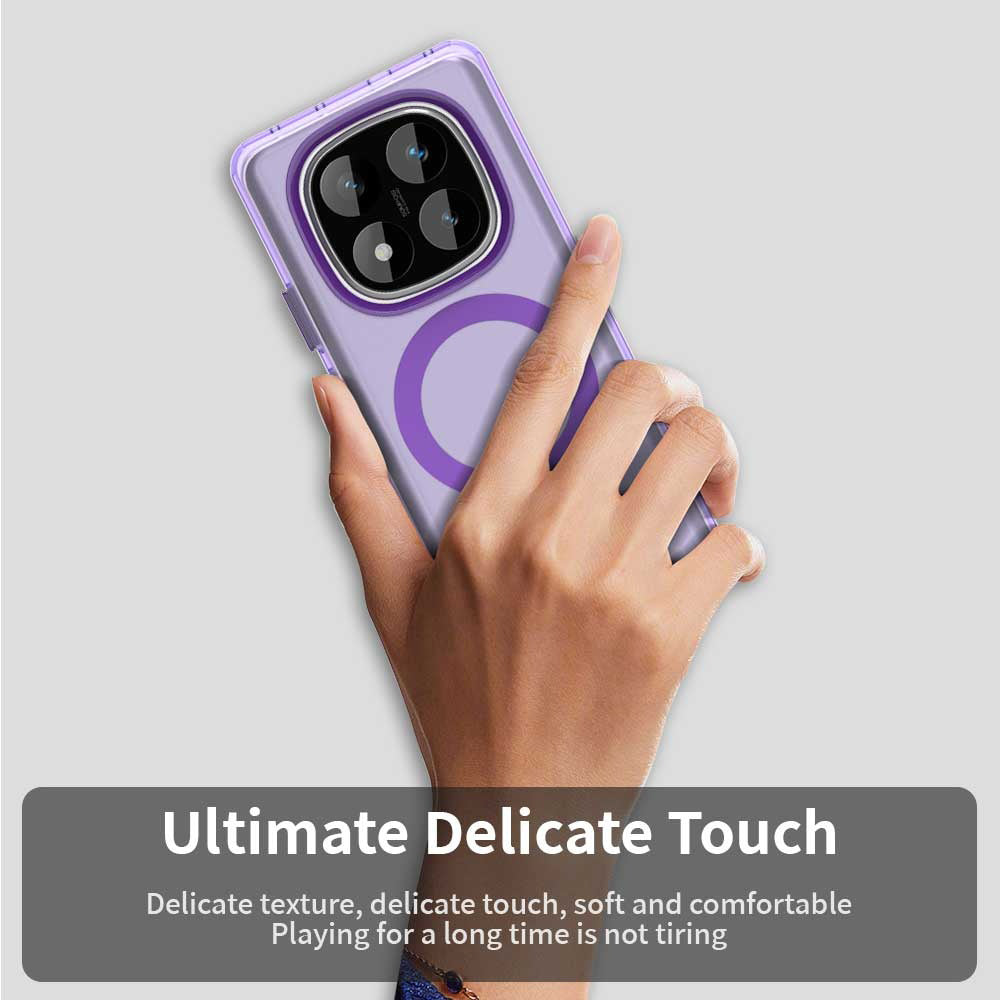 MagSafe-deksel for Xiaomi Redmi Note 14 Pro 4G, Techsuit, CandyCase, Lilla