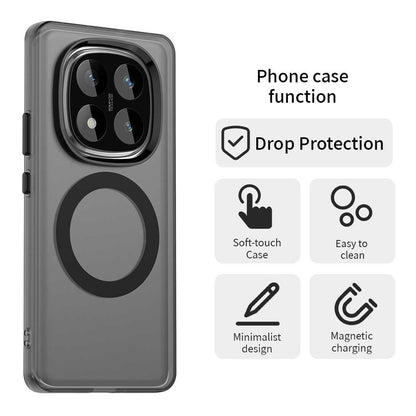 MagSafe-deksel for Xiaomi Redmi Note 14 Pro 4G, Techsuit, CandyCase, Svart