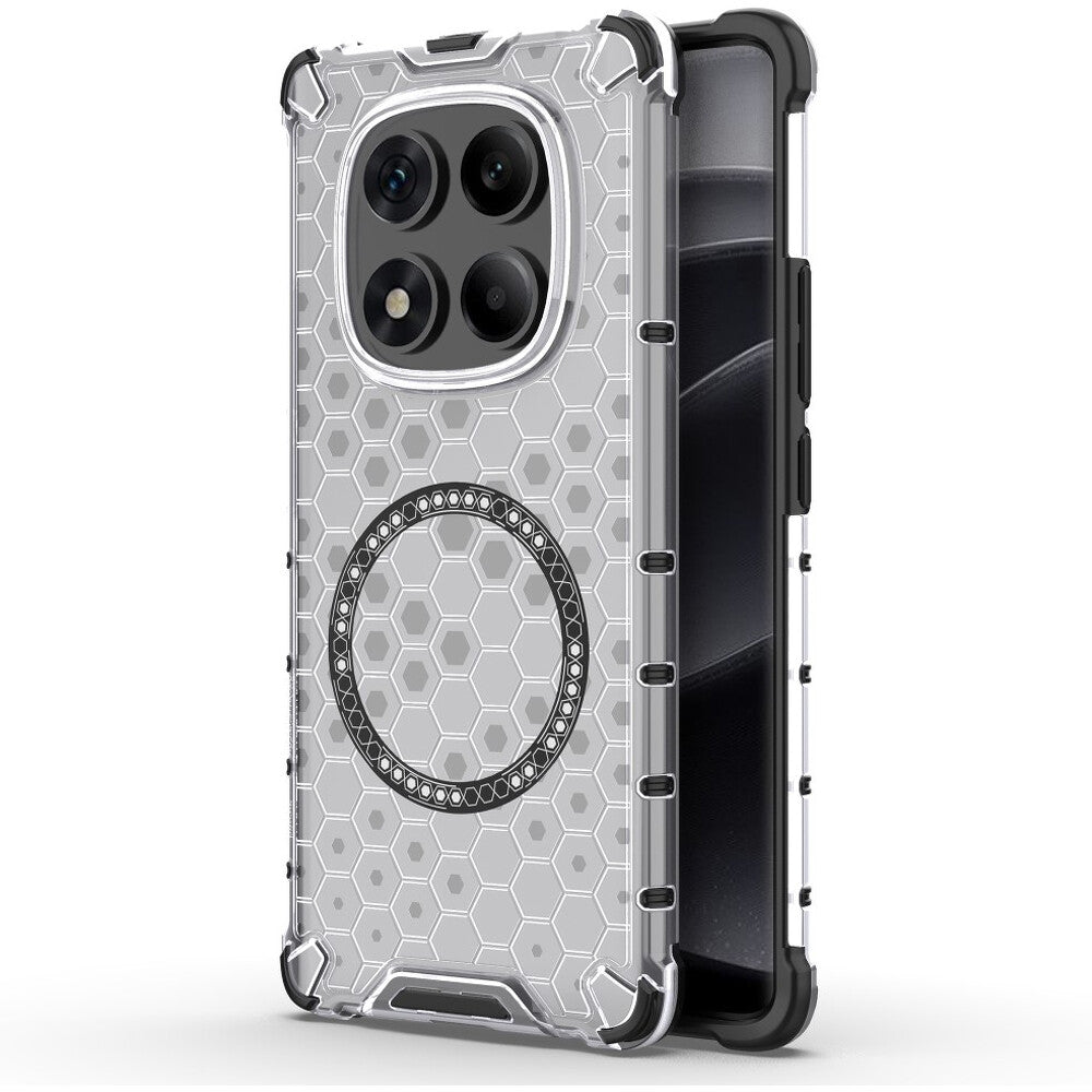 MagSafe-deksel for Xiaomi Redmi Note 14 Pro 4G, Techsuit, HoneyComb Shield, hvit